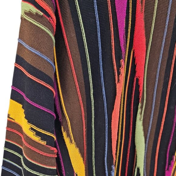 Tundra Canada 3D Knit Long Sleeve Sweater, Coogi Style, Pullover, Light, Size M - Picture 4 of 9